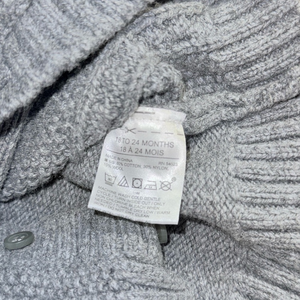 Janie and Jack Gray Boys Sweater - Picture 4 of 5